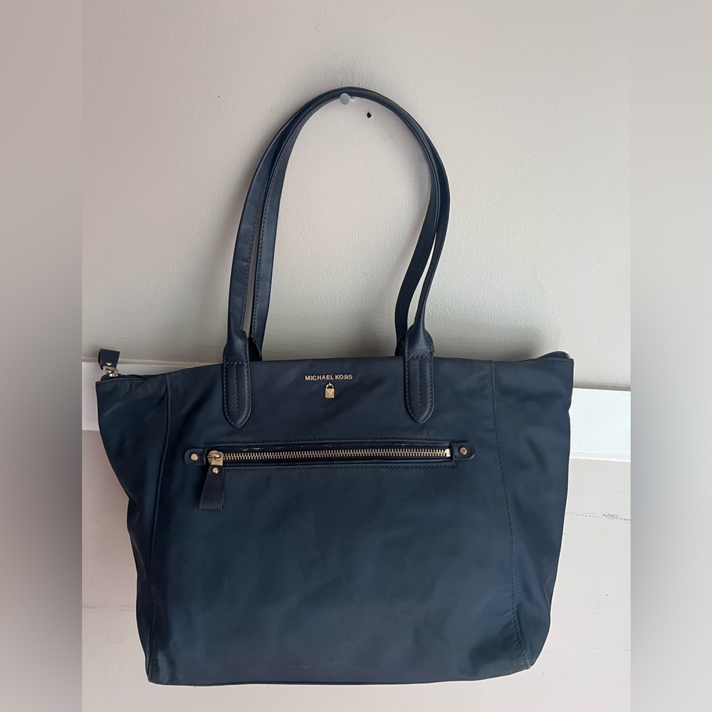 Michael Kors Navy Blue Tote Bag